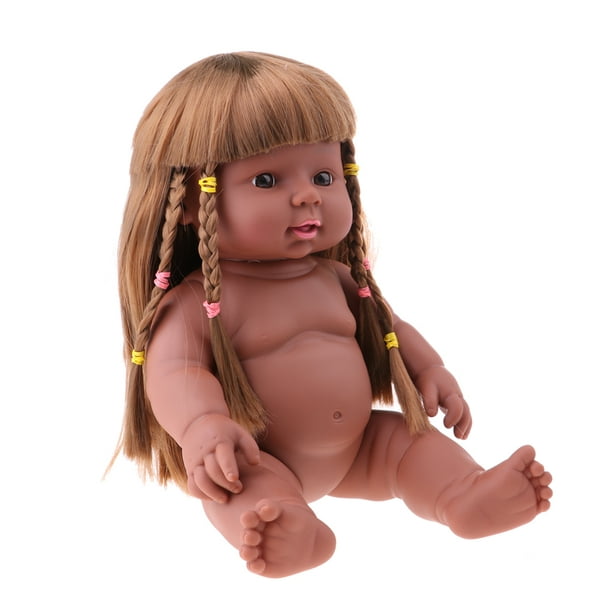 5 Pieces 30cm Full Vinyl Reborn Baby Unisex Doll Kids Sleeping Toy Bath Play